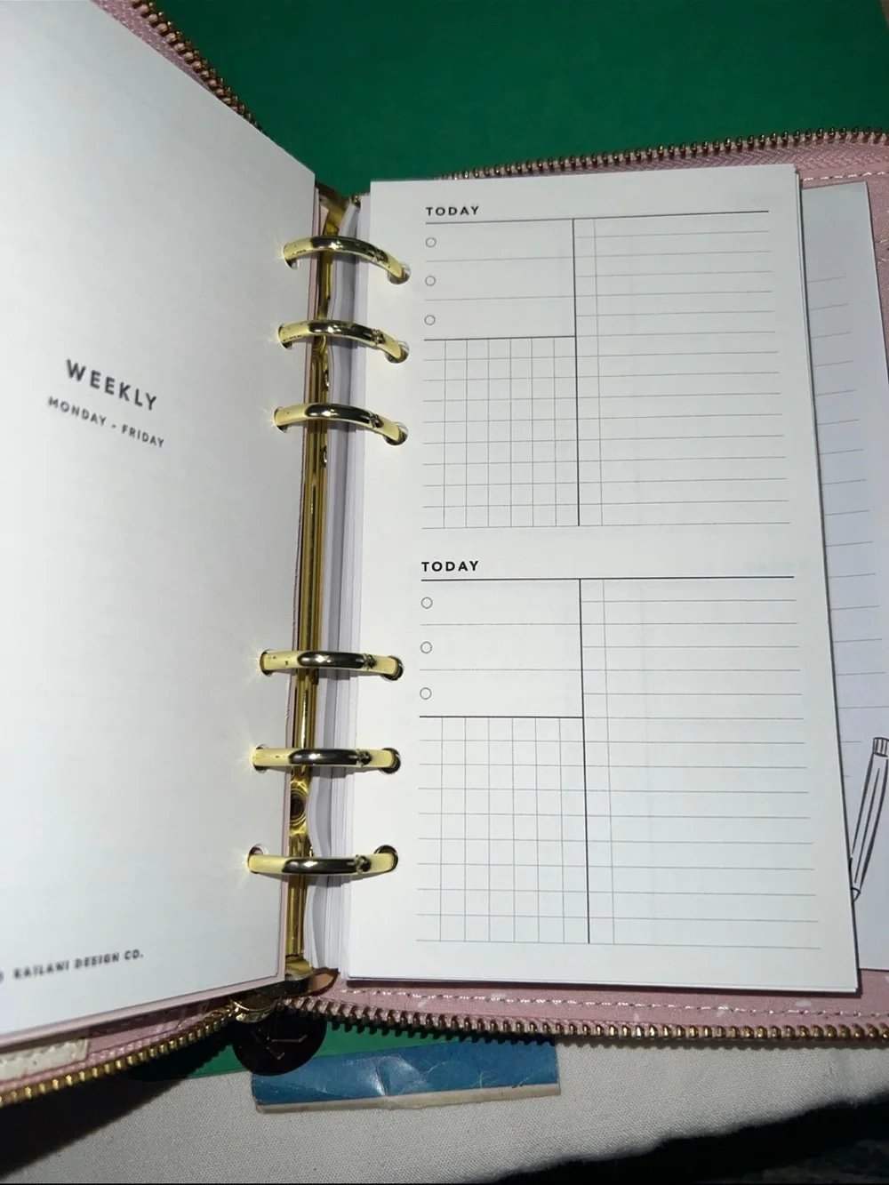 Kikki k full zip up rings planner